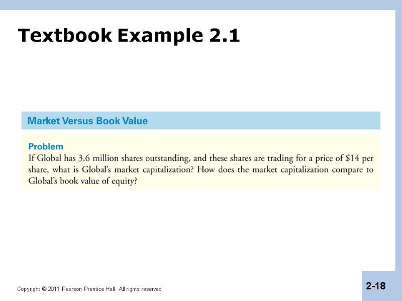 Textbook Example 2.1